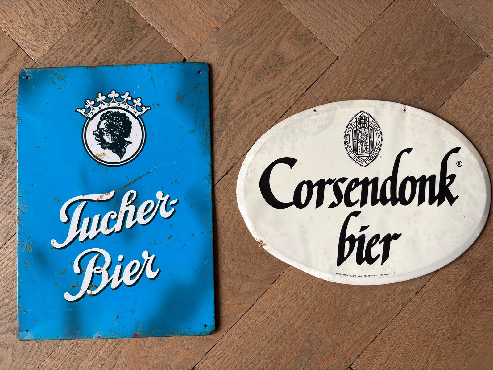 Oude bier reclame, Ophalen of Verzenden, Reclamebord, Plaat of Schild, Overige merken