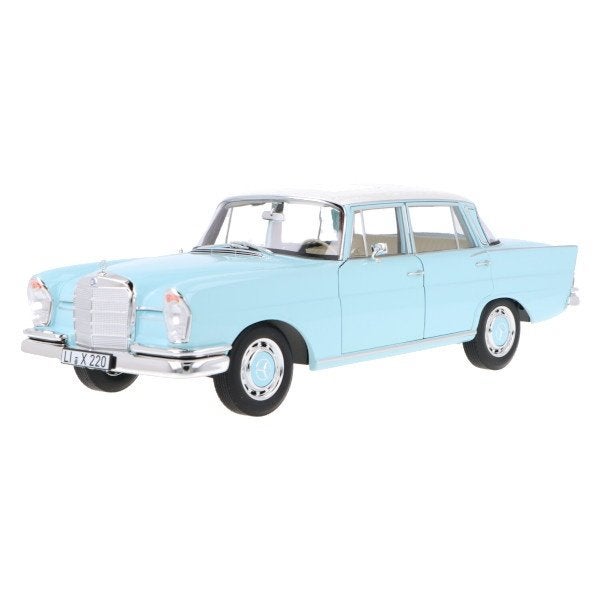 Mercedes Benz 220 S 1965 Blauw Modelauto 1/18 Norev, Auto, Norev, Ophalen of Verzenden, Norev