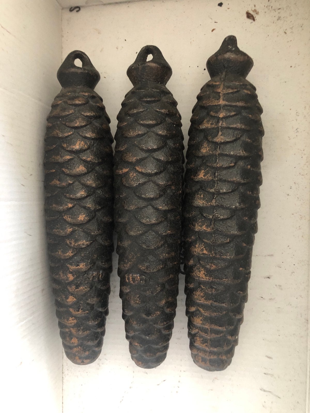 3 prachtige koekoeksklok gewichten., Antiek en Kunst, Antiek | Klokken, Ophalen of Verzenden