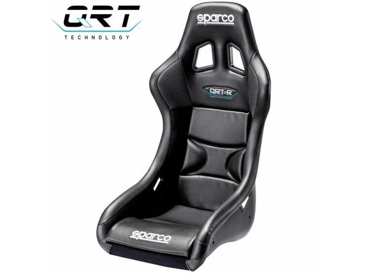 Sparco QRT-R Kuipstoel Sportstoel Racestoel FIA Sky leder, Ophalen of Verzenden