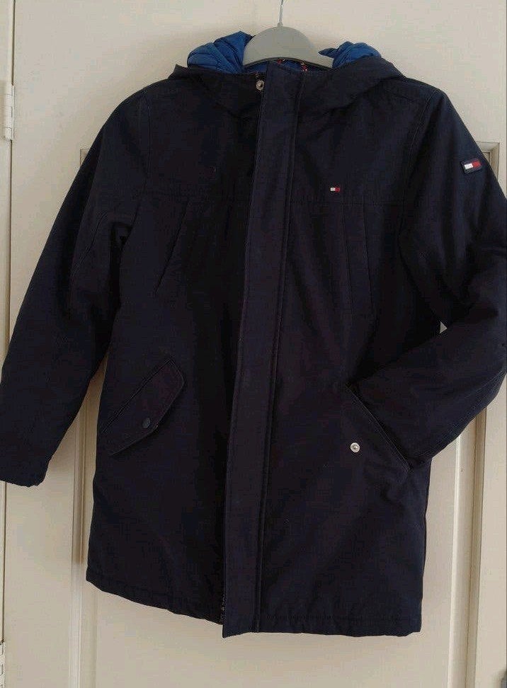 Tommy Hilfiger parka winterjas 3-in-1(mt152), Ophalen of Verzenden, Zo goed als nieuw, Tommy Hilfiger, Jongen