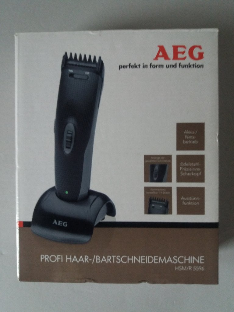 BAARDTRIMMER – TONDEUZE – AEG – NIEUW IN DOOS., Ophalen of Verzenden, Nieuw, Haarverzorging