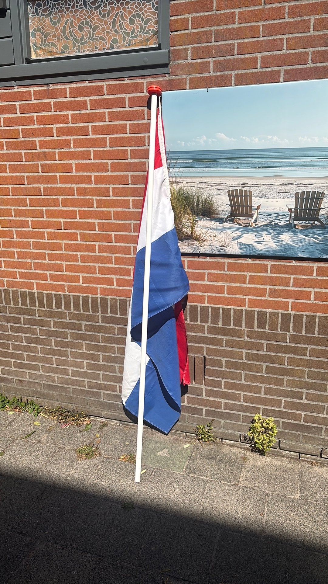 Vlaggenstok met vlag, Ophalen, Nieuw
