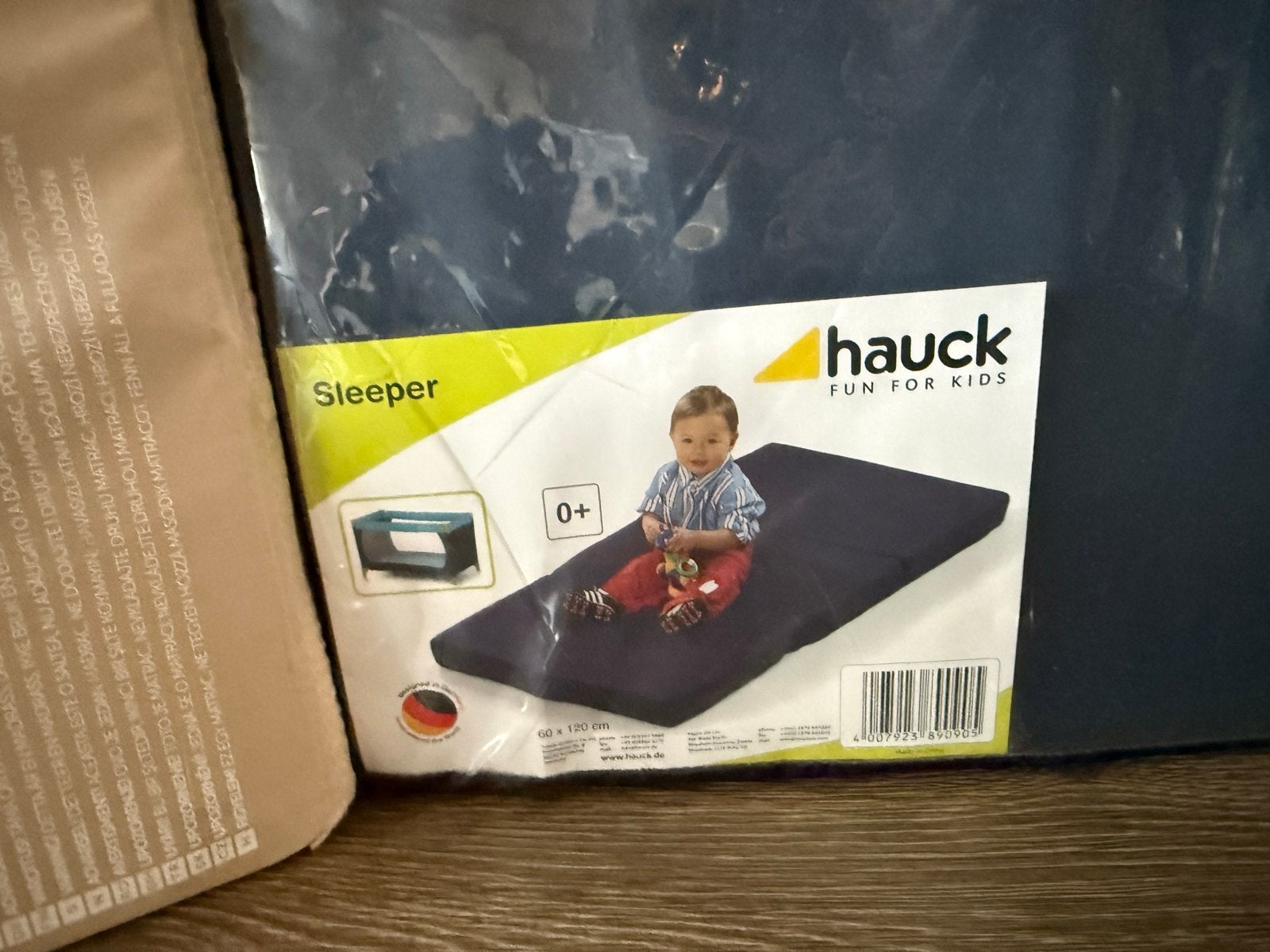 Hauck campingbedje met extra matras, Ophalen, Gebruikt, 70 tot 85 cm, 140 tot 160 cm