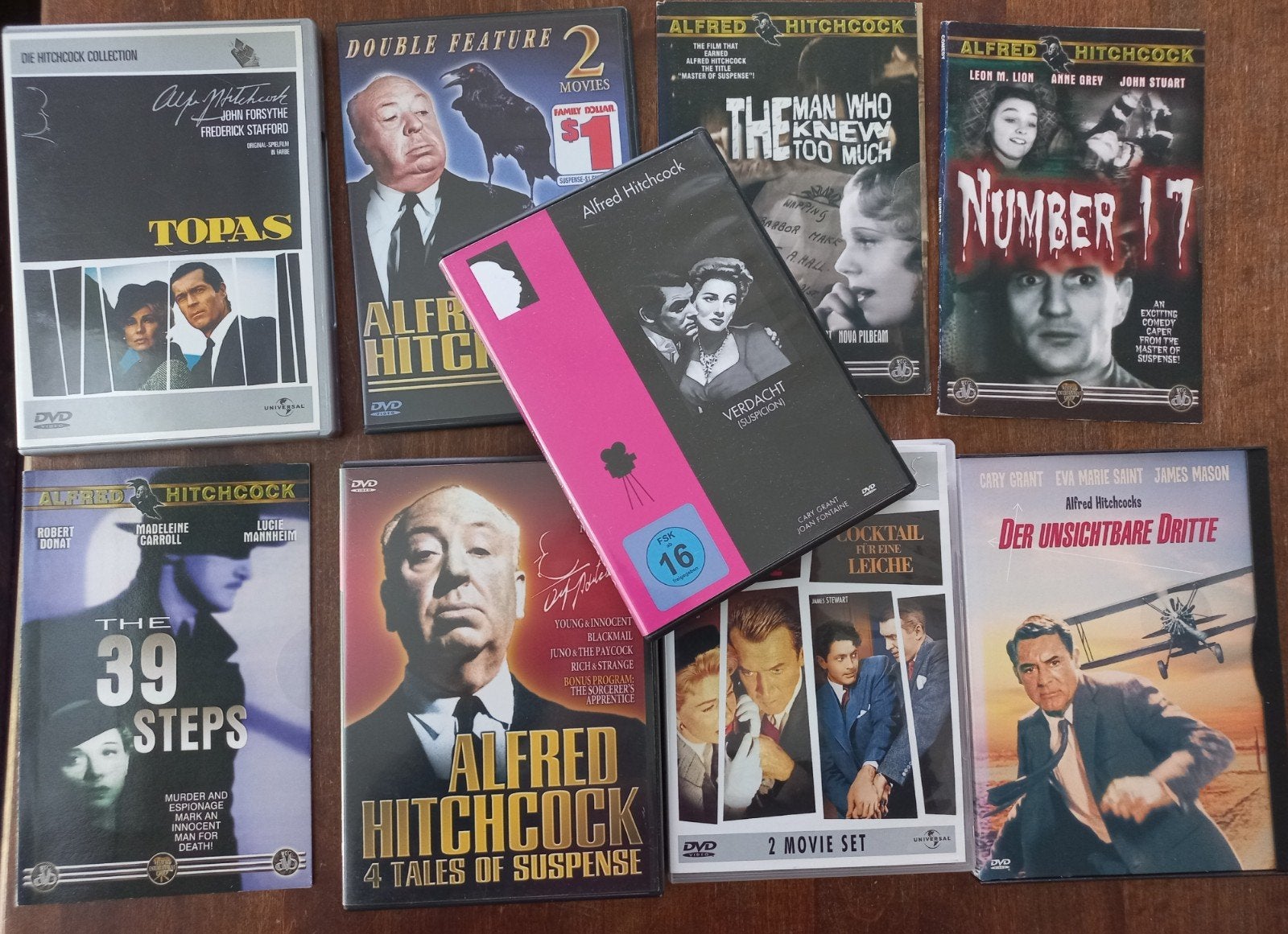 Alfred Hitchcock Collectie - 14 Zeldzame DVD Films, Psychologische thriller, Gebruikt, Vanaf 16 jaar, Duits