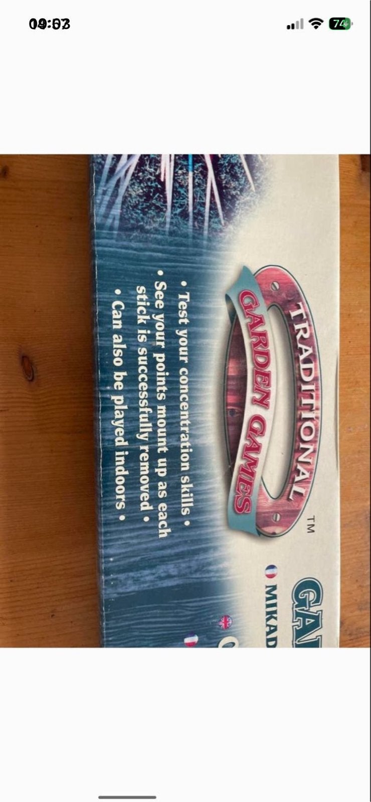 Mikado XL Garden Games - Binnen en Buiten Plezier, Ophalen, Nieuw