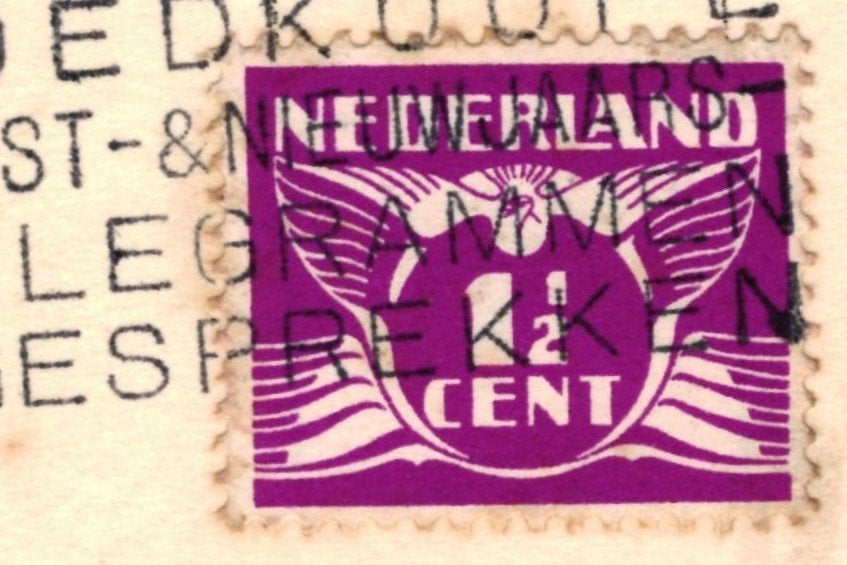 967575	Vintage	Man	Vrouw	nieuwjaar	1934	Gelopen met zegel, Ophalen of Verzenden, 1920 tot 1940, Gelopen, Feest(dag)