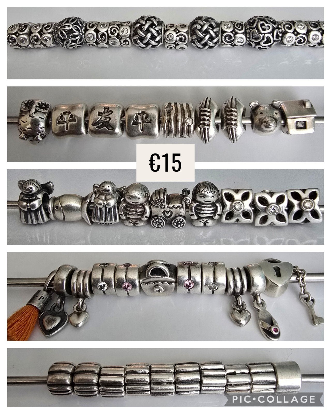 Schitterende originele zilveren Pandora bedels, Sieraden, Tassen en Uiterlijk, Bedels, Ophalen of Verzenden, Zo goed als nieuw