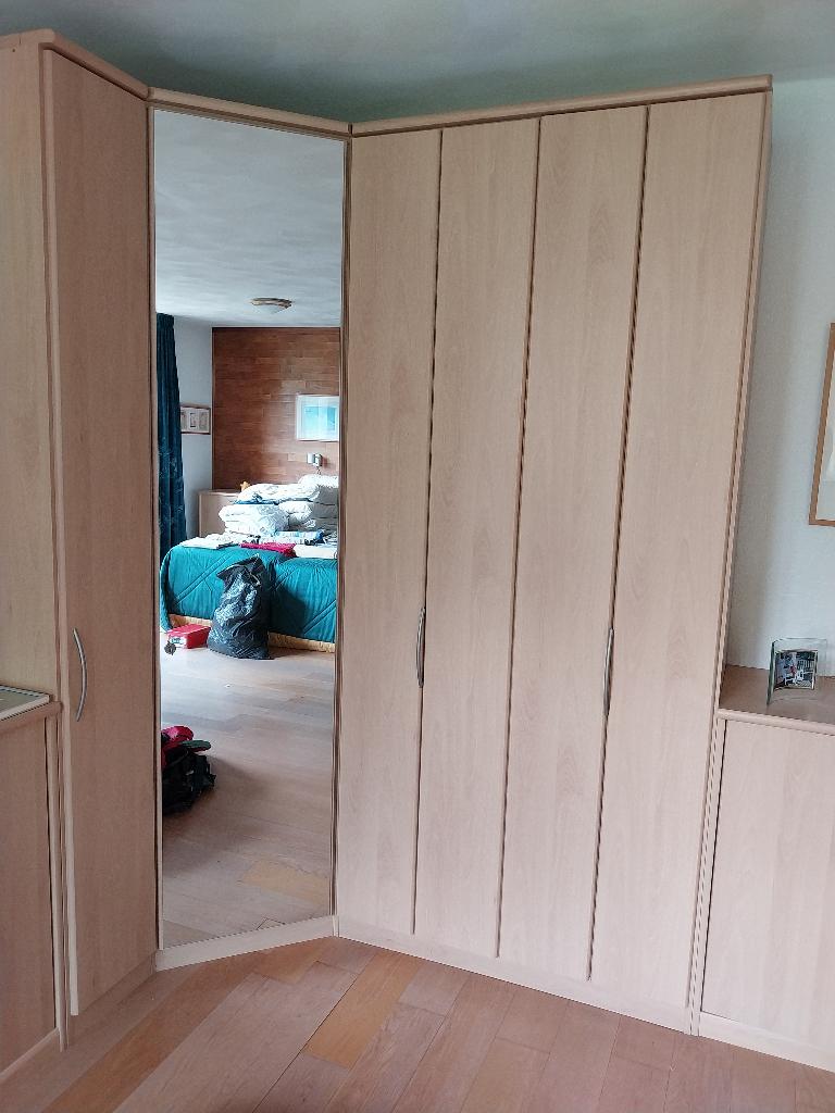Kledingkast combinatie, Huis en Inrichting, Kasten | Kledingkasten, Gebruikt, 200 cm of meer, 150 tot 200 cm, Berken