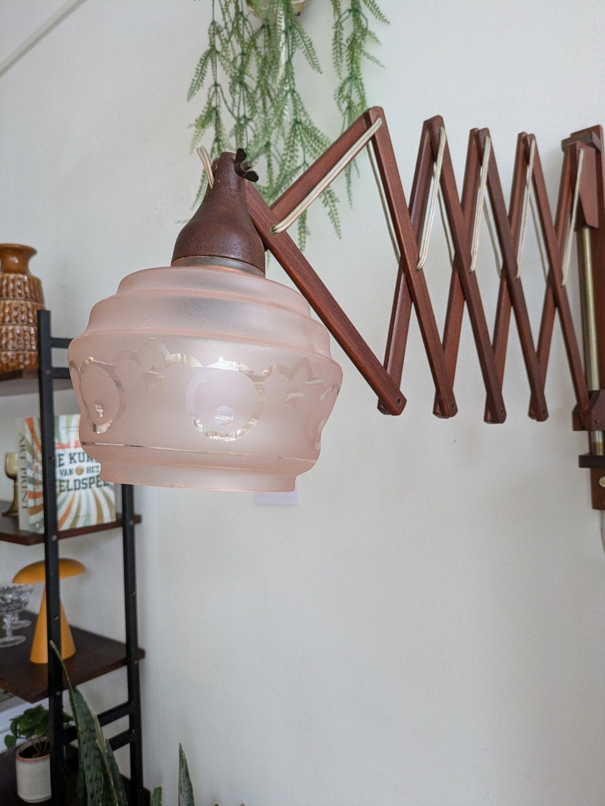 Vintage Deense schaarlamp, wandlamp, Ophalen, ., ., .