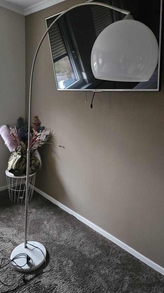 Stijlvolle sta-/hanglamp, Huis en Inrichting, Lampen | Vloerlampen, Ophalen of Verzenden, Zo goed als nieuw, 150 tot 200 cm