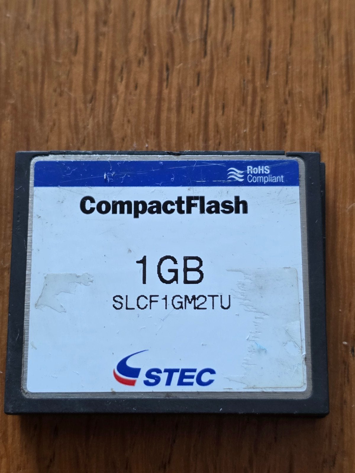 Compact Flash Kaart 1GB - STEC SLCF1GM2TU, Gebruikt, STEC, Minder dan 2 GB, Ophalen of Verzenden