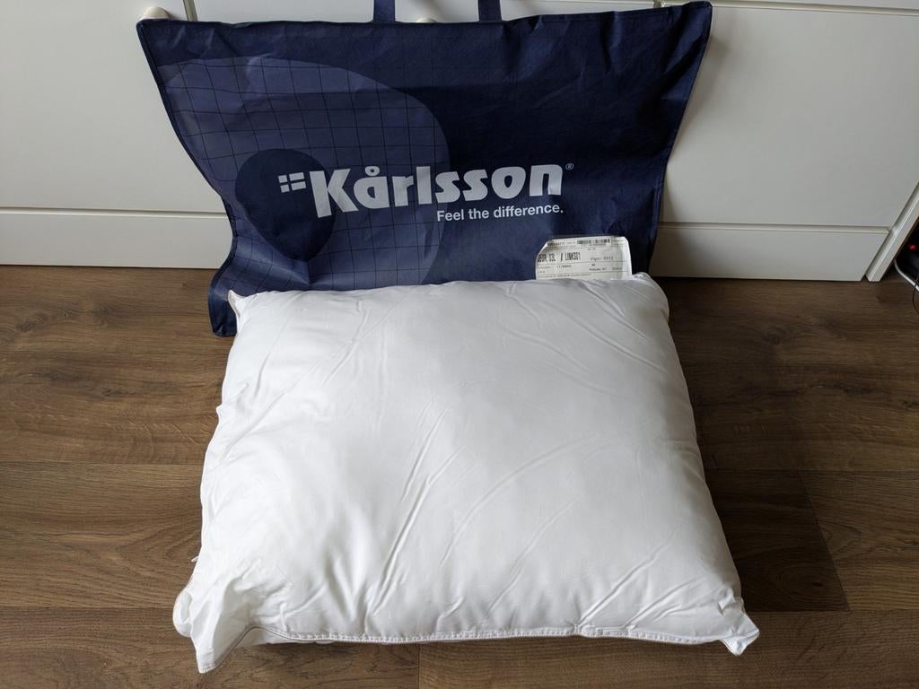 Karlsson Classic hoofdkussen 60x70 cm (nieuw), Eenpersoons, Wit, Nieuw, Ophalen of Verzenden