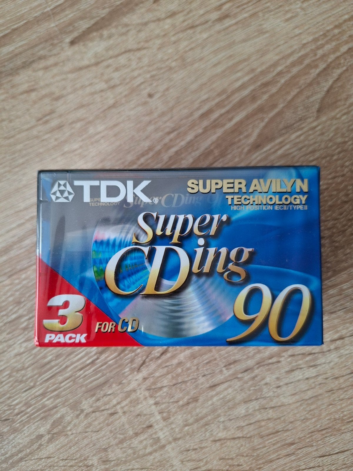 TDK Super CDing 90 - 3-pack onbespeelde audiocassettes, Cd's en Dvd's, 2 t/m 25 bandjes, Overige genres, Ophalen of Verzenden
