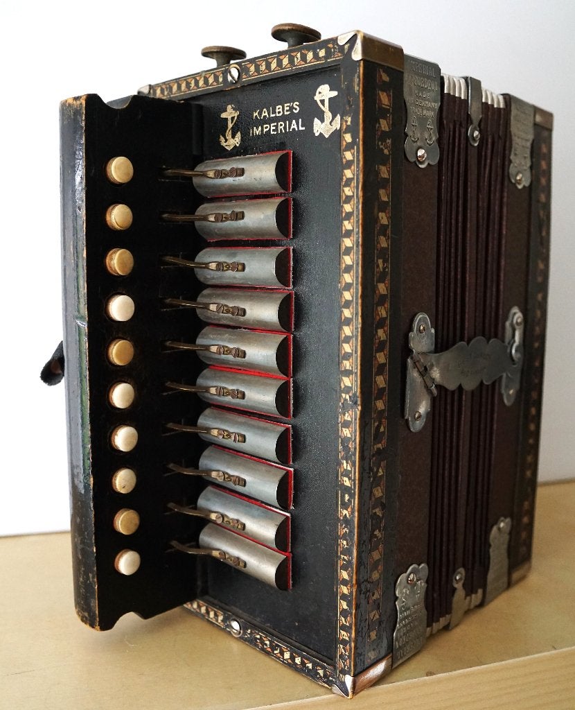 Harmonica Lepelbasser  (eenrijer), Muziek en Instrumenten, Overige merken, Gebruikt, Met riemen, Overige formaten