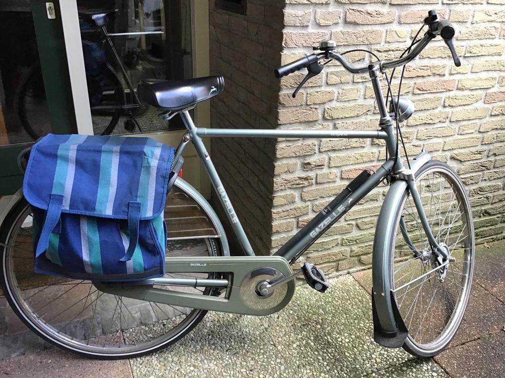 Herenfiets, Fietsen en Brommers, Fietsen | Dames | Damesfietsen, Ophalen, Velgrem, Gazelle, 53 tot 56 cm