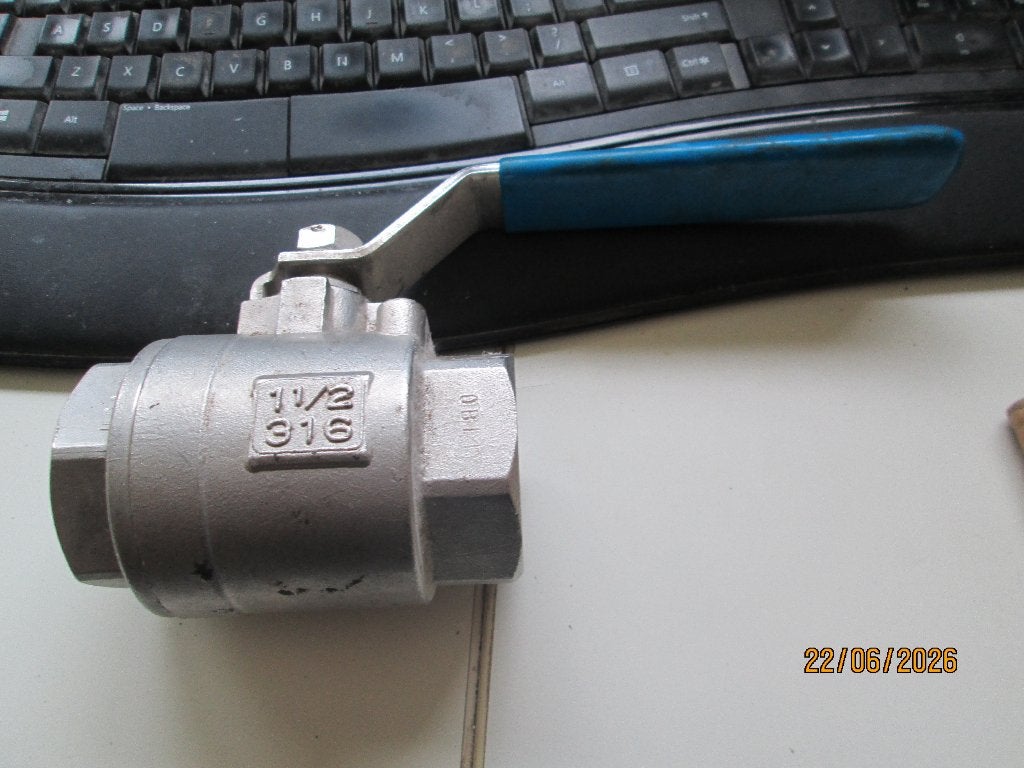 Kogel kraan 11/2", Ophalen, Overige materialen, Bochten, 20 tot 40 mm