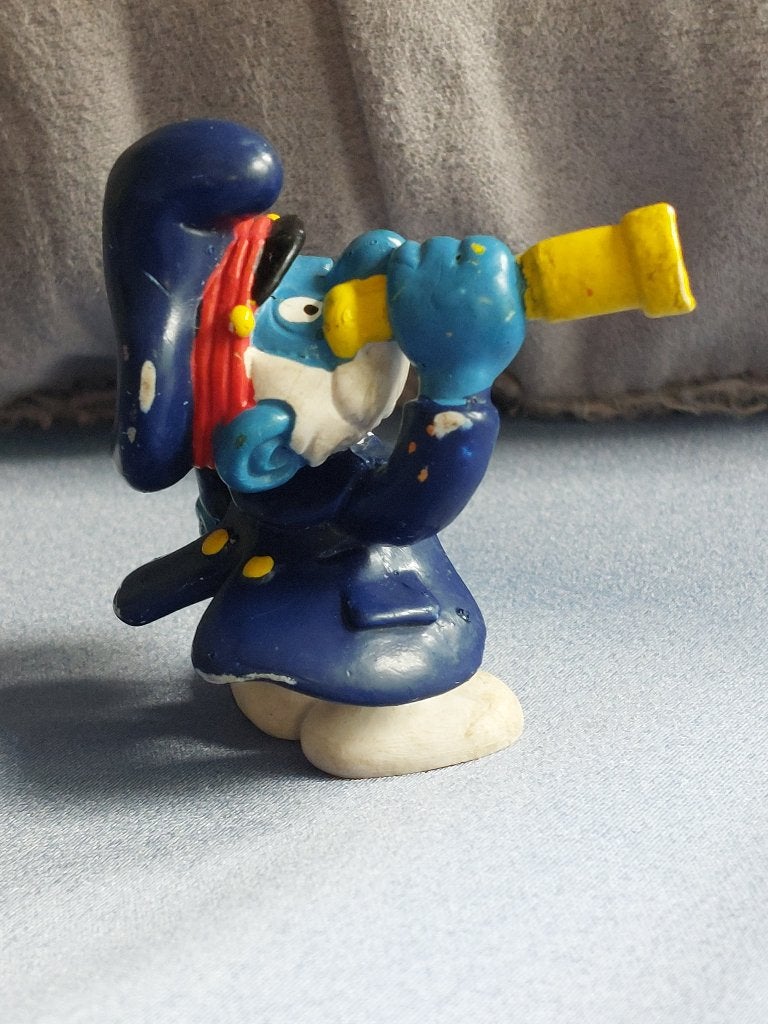 Kapitein Grote Smurf 1981, Verzamelen, Smurfen, Ophalen, Zo goed als nieuw, Overige Smurfen, Poppetje, Figuurtje of Knuffel