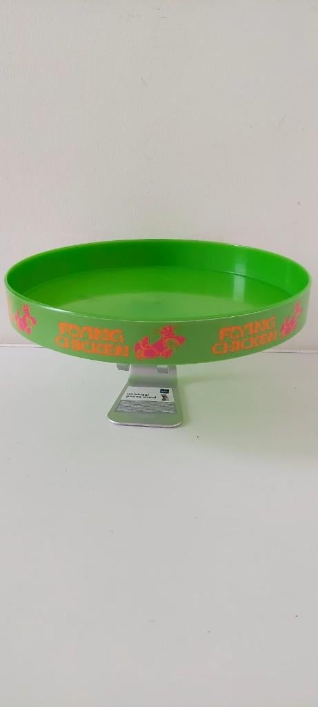 Vintage Flying Chicken dienblad jaren 80 – Retro / Neon, Ophalen of Verzenden, Huis en Inrichting