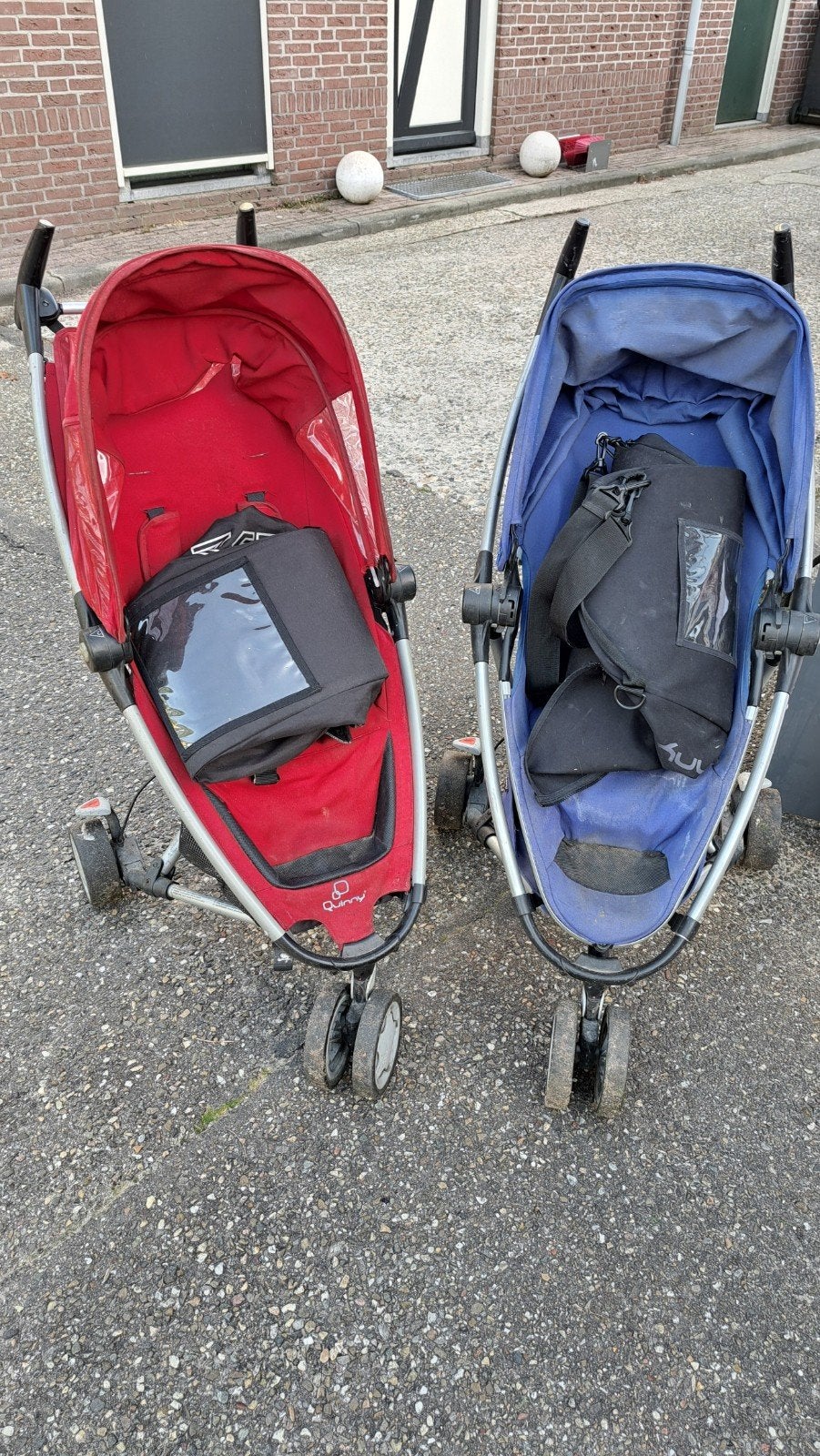 Quinny Zapp 2 Buggy's - Rood & Blauw 25 euro p. stuk, Ophalen, Gebruikt, Quinny, Verstelbare rugleuning