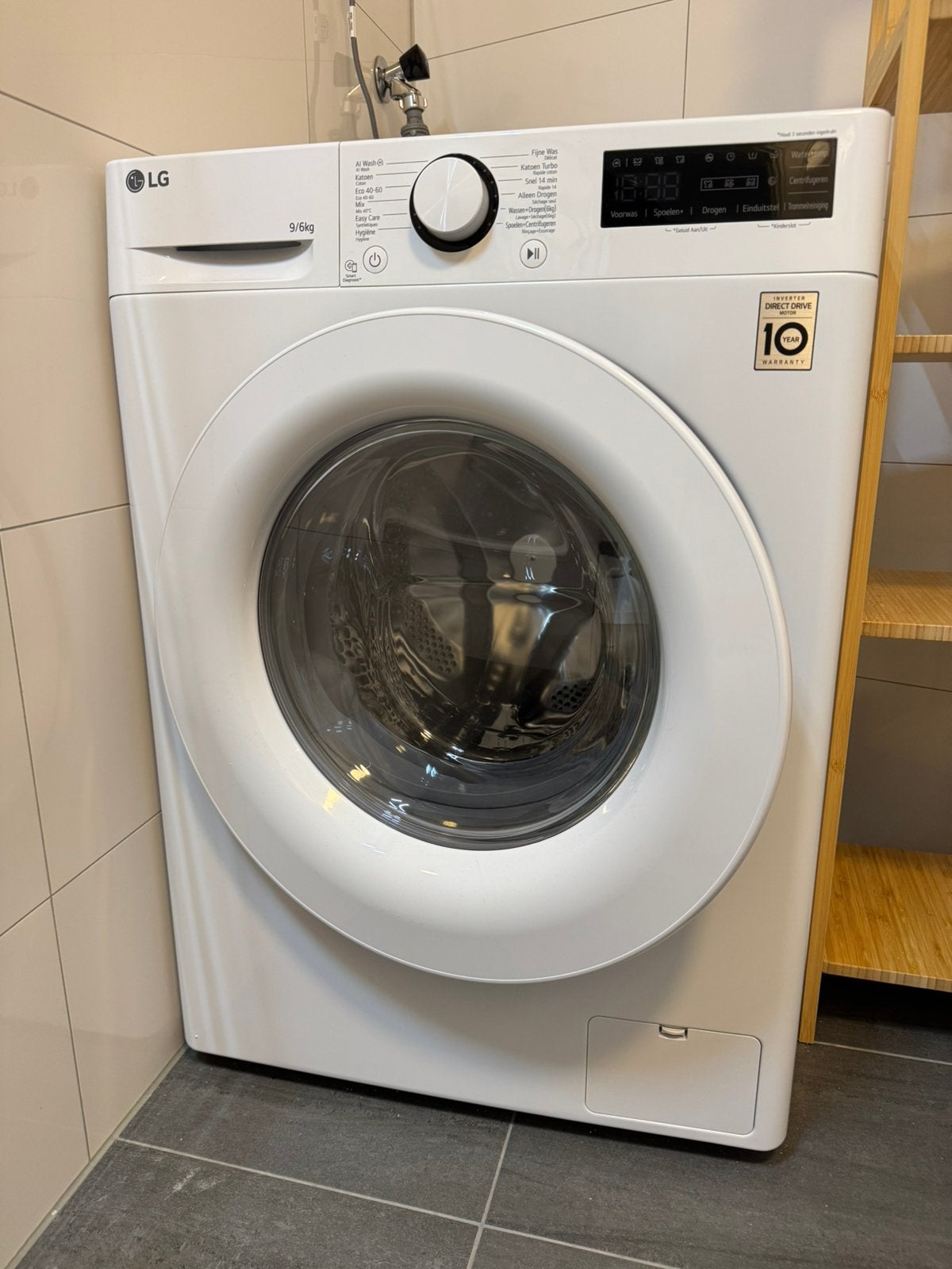 Gloednieuw! Was/droog combinatie LG, Witgoed en Apparatuur, Wasmachines, Ophalen, Zo goed als nieuw, 85 tot 90 cm, 1200 tot 1600 toeren