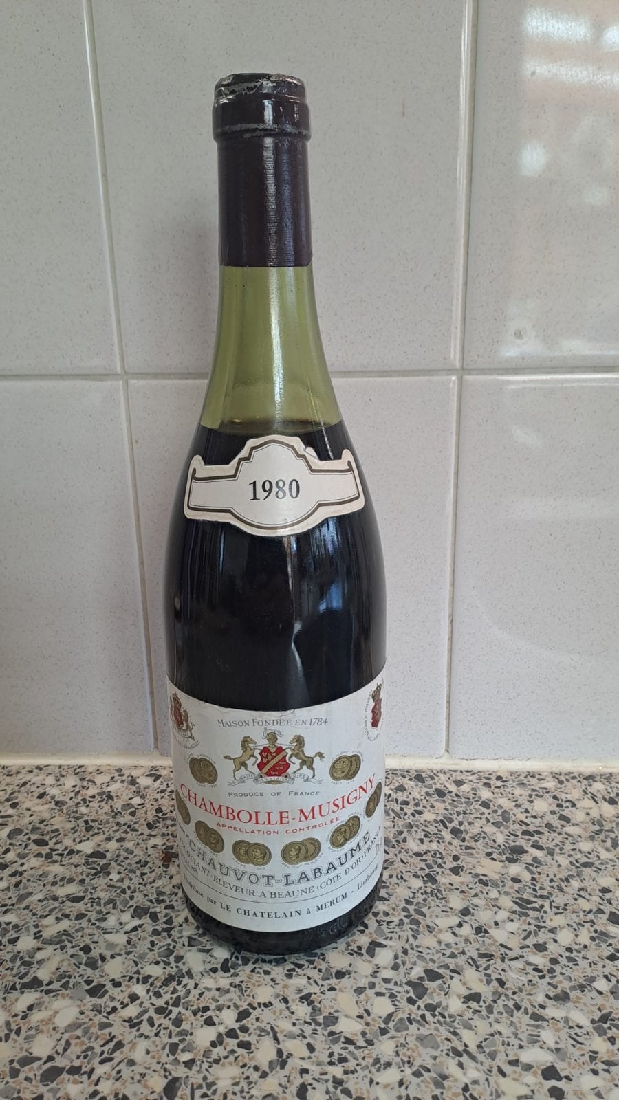 Chambolle-Musigny Chauvot-Labaume 1980 Rode Wijn, Ophalen, Gebruikt, Frankrijk, Rode wijn