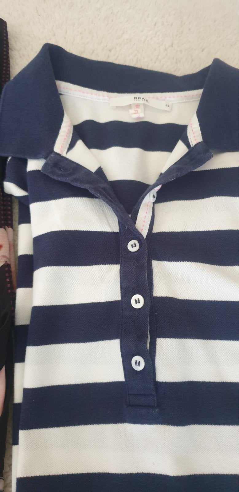Brax gestreept jurkje, blauw/wit, polo, maat 42, Kleding | Dames, Maat 42/44 (L), Ophalen of Verzenden, Gedragen, Brax