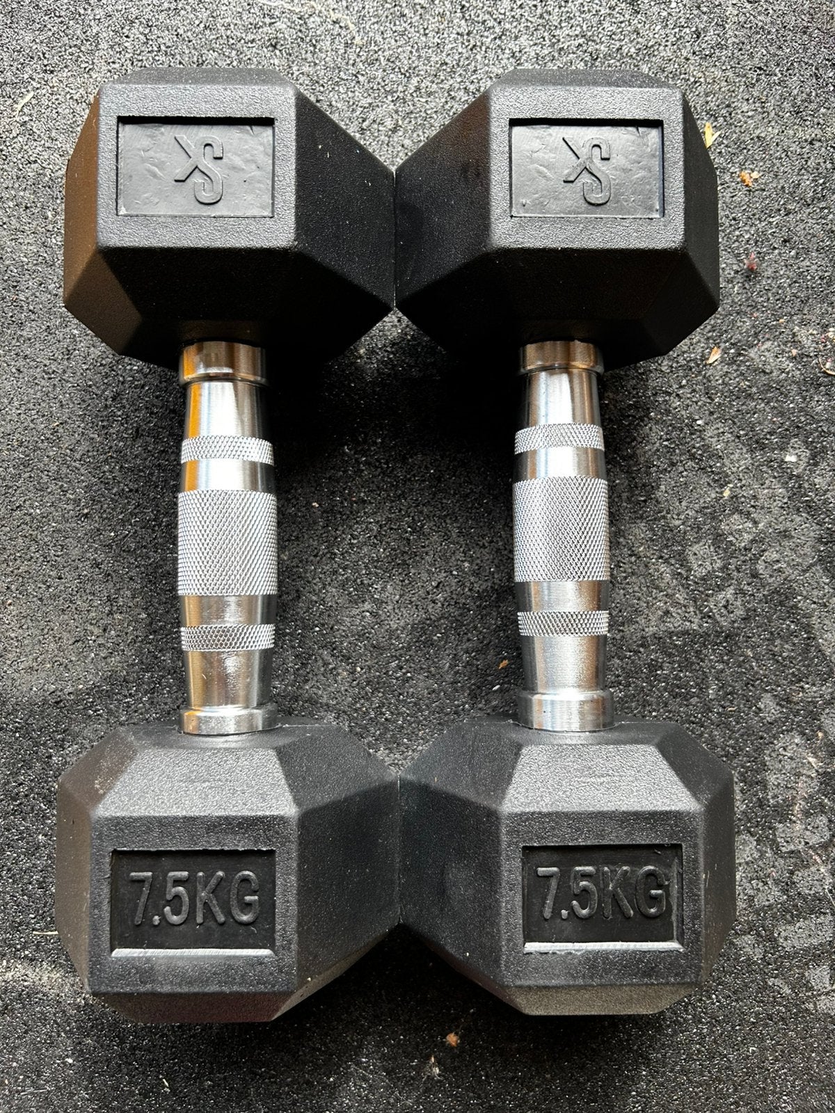 Hexa Dumbells set 7,5 kg, Ophalen, Nieuw, Dumbbell