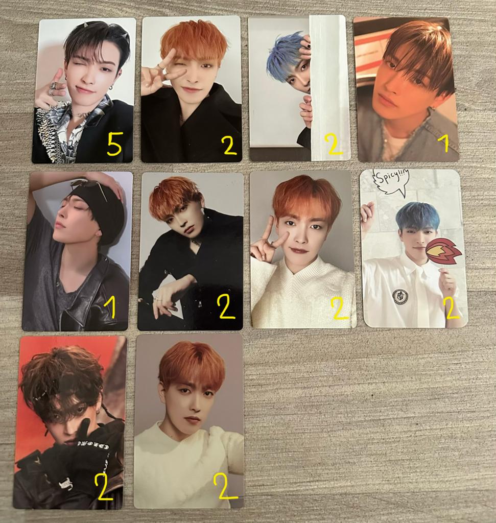 Various Ateez photocards, Ophalen of Verzenden, Zo goed als nieuw, Foto of Kaart