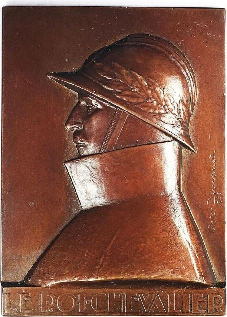 België penning 1930 Albert I Roi Chevalier Demanet EF, Ophalen of Verzenden, Brons, Buitenland