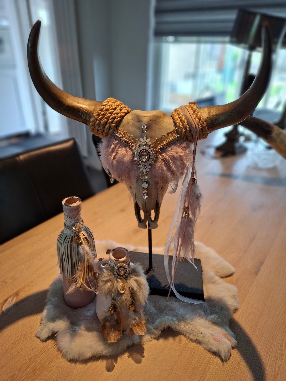 Godly Roze Interieur Set met Swarovski en Bontje, Huis en Inrichting, Ophalen, Zo goed als nieuw, Roze