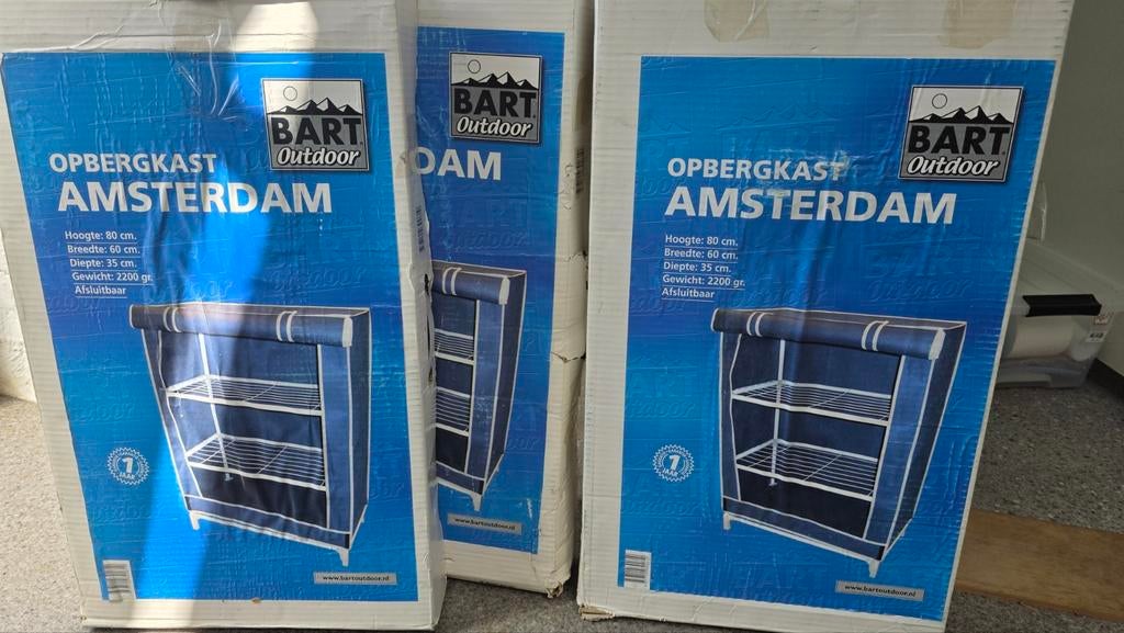 Nieuwe Bart Outdoor Opbergkast Amsterdam (3 stuks), Ophalen
