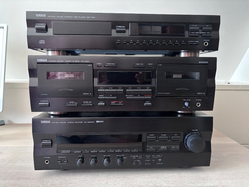 Complete Yamaha HiFi set, Tuner of Radio, Losse componenten, Zo goed als nieuw, Ophalen