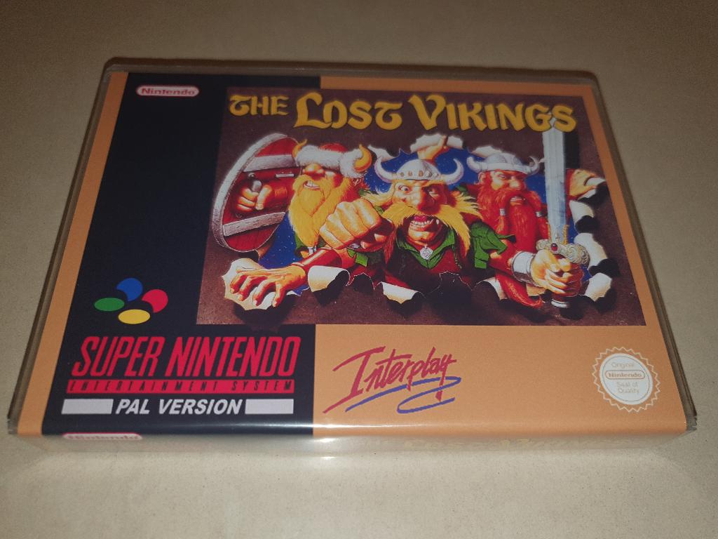 The Lost Vikings SNES Game Case, Spelcomputers en Games, Avontuur en Actie, Verzenden, 1 speler, Zo goed als nieuw