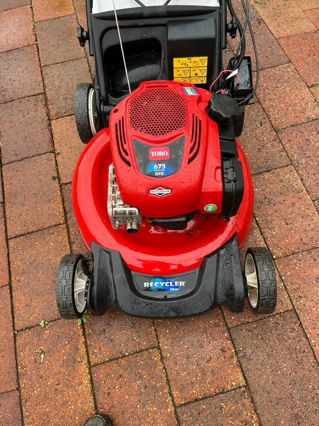Toro in nieuwstaat 175,00 euro., Ophalen, Cirkelmaaier, Elektrische starter, Toro