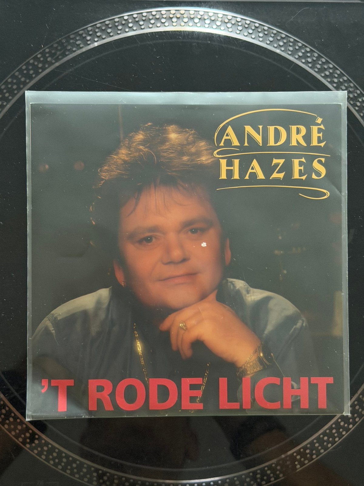 Andre Hazes - ‘t Rode Licht, Ophalen of Verzenden, Zo goed als nieuw, 7 inch, Levenslied of Smartlap