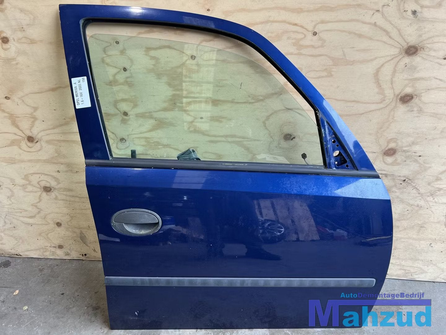 OPEL MERIVA A Z21B Blauw rechts voor deur portier 2003-2010, Gebruikt, Deur, Opel Automobile GmbH, Ophalen of Verzenden