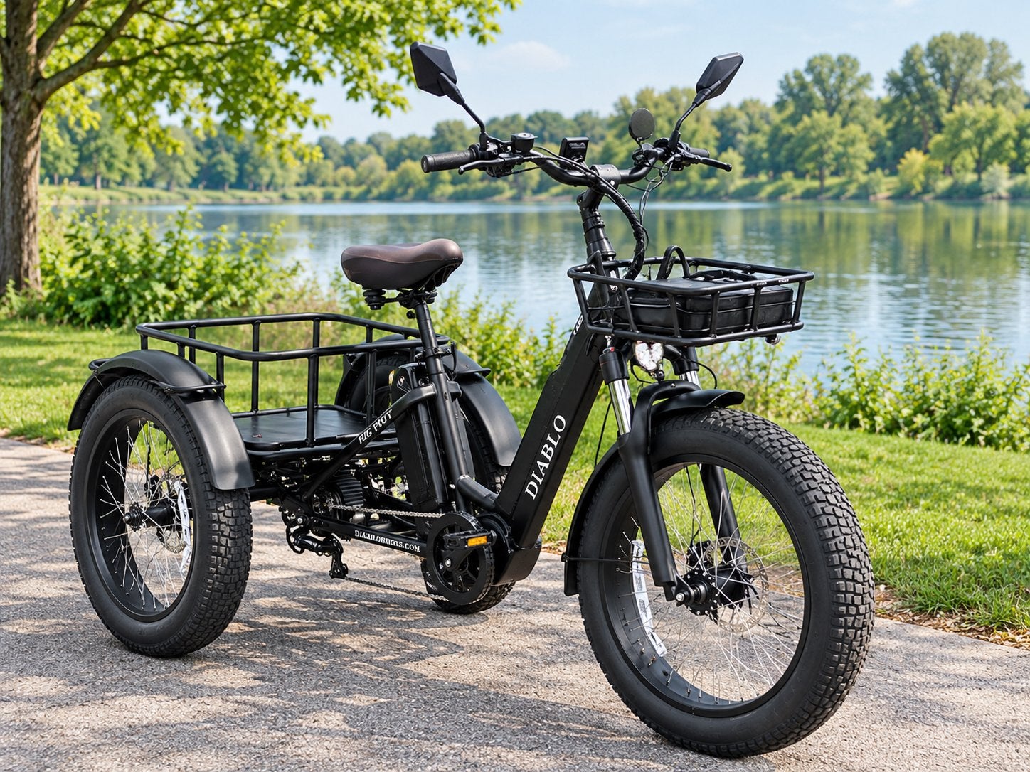 Diablo Big Foot elektrische fatbike driewieler, Ophalen of Verzenden, Zo goed als nieuw