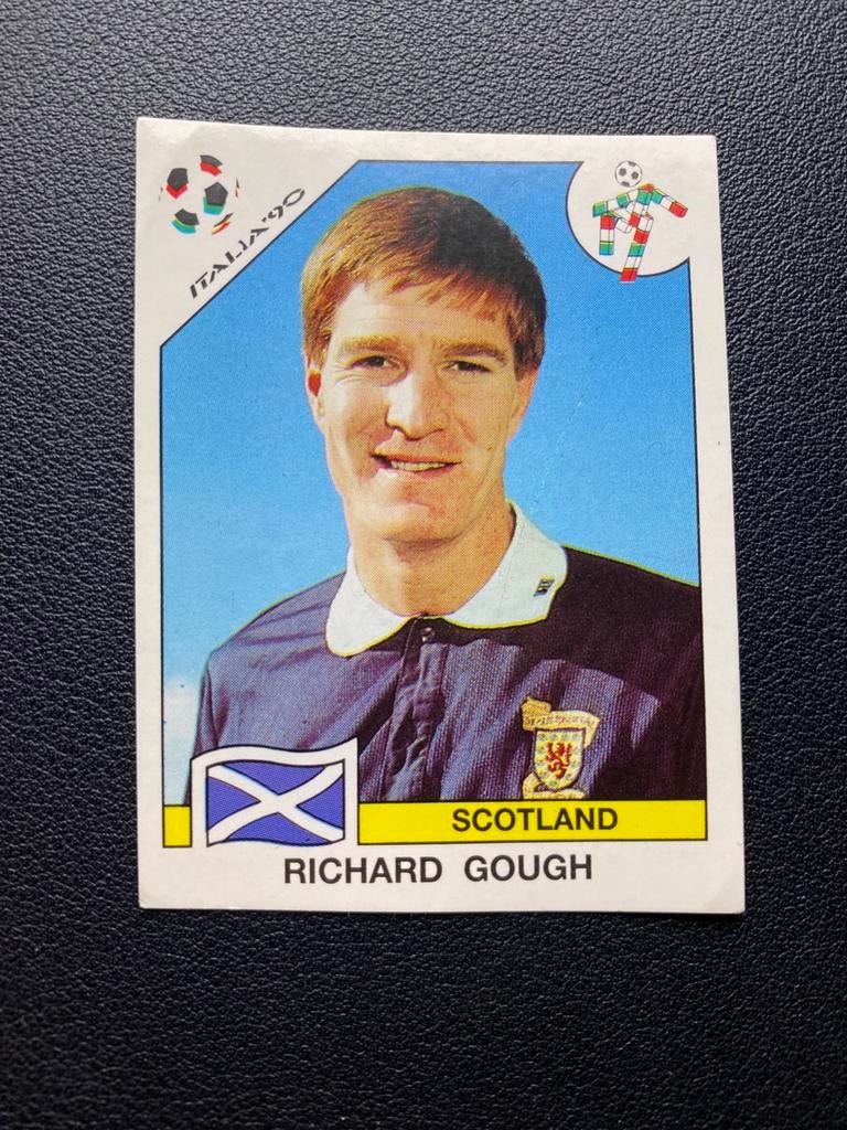 Richard Gough - Schotland - Panini WK 1990 Sticker, Ophalen of Verzenden, Zo goed als nieuw, Buitenlandse clubs, Poster, Plaatje of Sticker