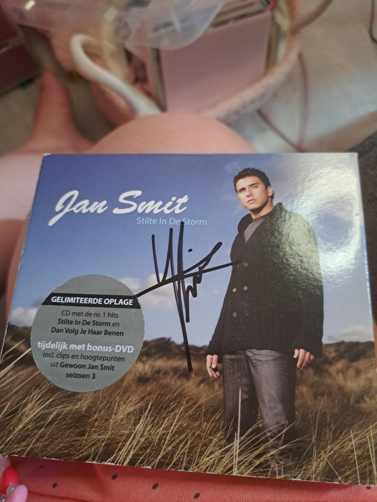 Jan Smit - Stille In De Storm (CD + DVD, Gesigneerd), Ophalen of Verzenden, Zo goed als nieuw, Levenslied of Smartlap