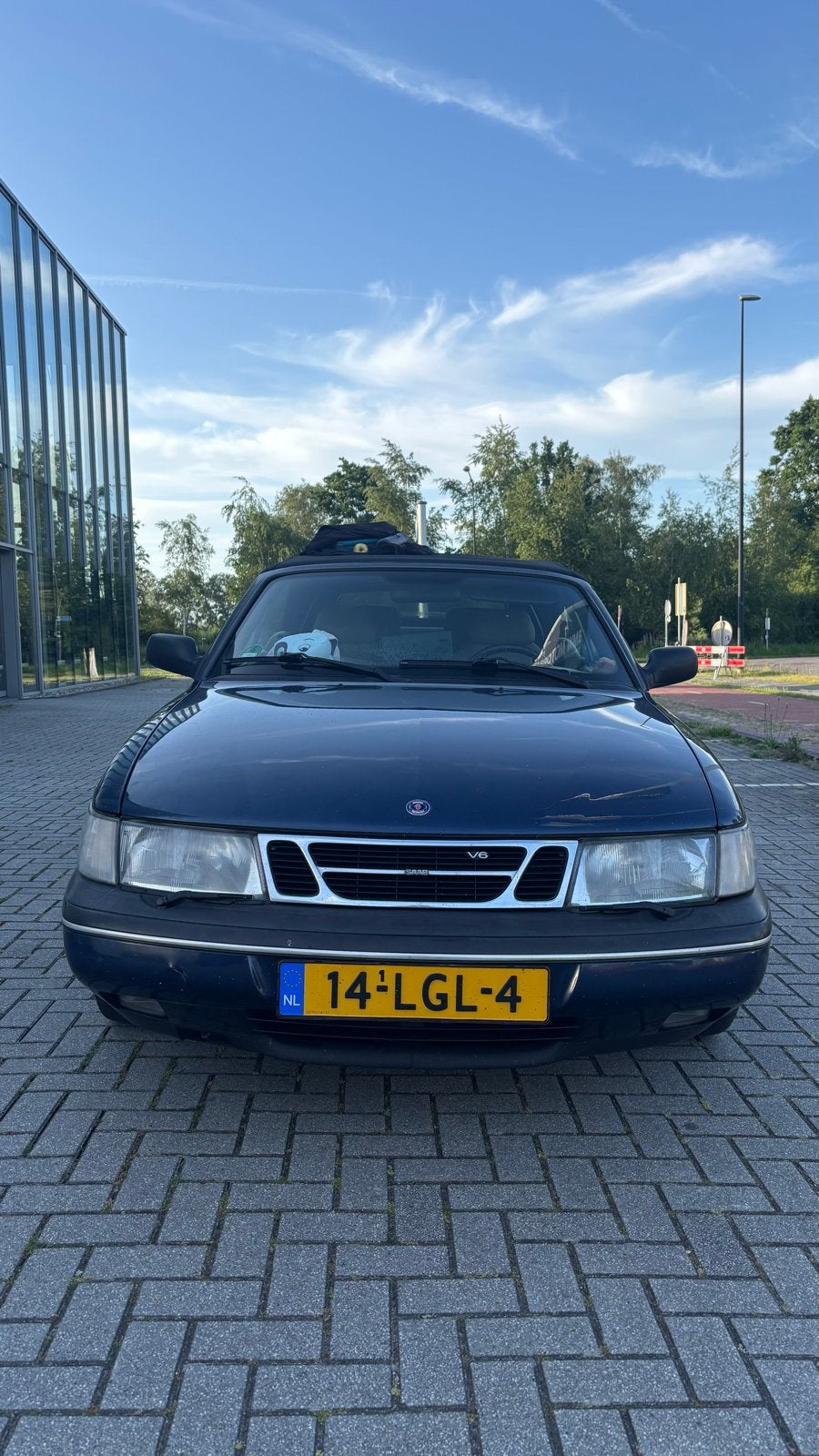 Saab 900 se ng 2.5 v6 "LPG PRINS" zwarte 17" velgen, Auto's, Beige, Cabriolet, Blauw, 2498 cc