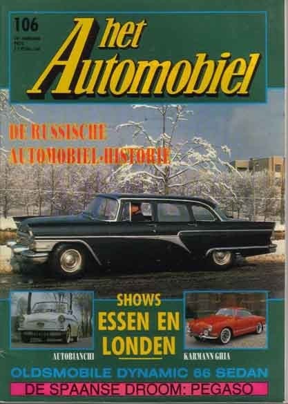 Automobiel 106 1989: VW Karmann Ghia - Autobianchi Nuovo 500, Ophalen of Verzenden, Gelezen, Algemeen