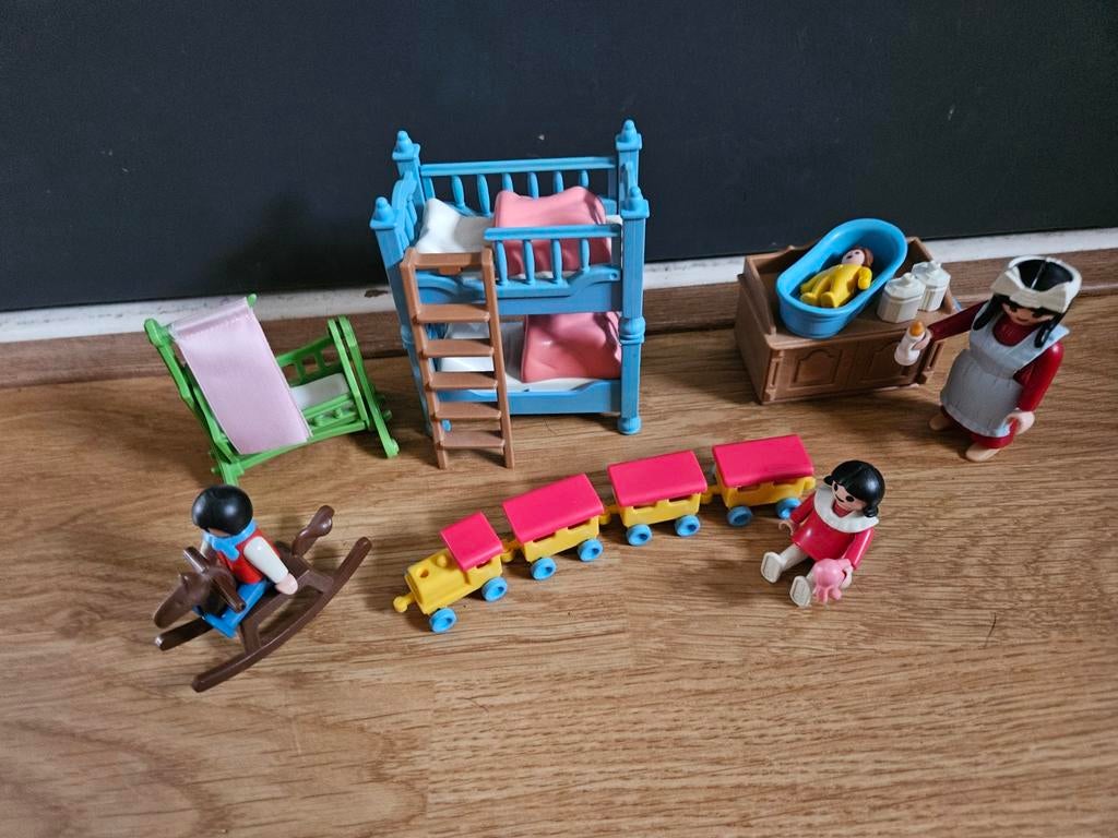 Playmobil victoriaanse slaapkamer ledikant nanny stapelbed, Ophalen of Verzenden, Gebruikt, Complete set