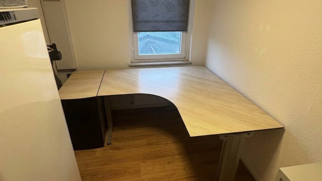 Professioneel hoekbureau - Ideaal voor thuiskantoor, Ophalen, Opbergruimte, 160 cm, Gebruikt