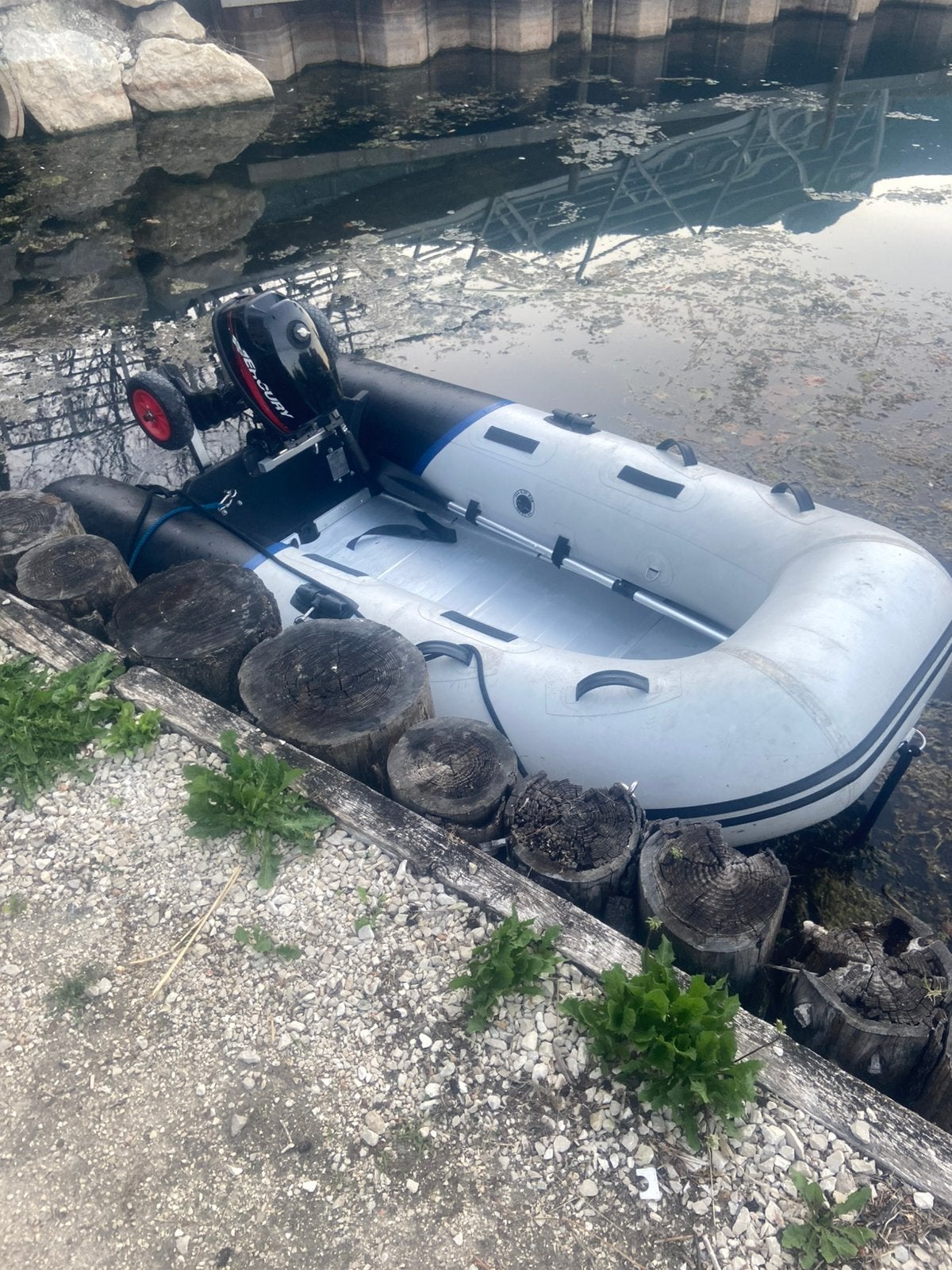 Rib 275 met Mercury 6pk 4-takt en strandwielen, Ophalen of Verzenden, Zo goed als nieuw, Overige typen, Motorboot