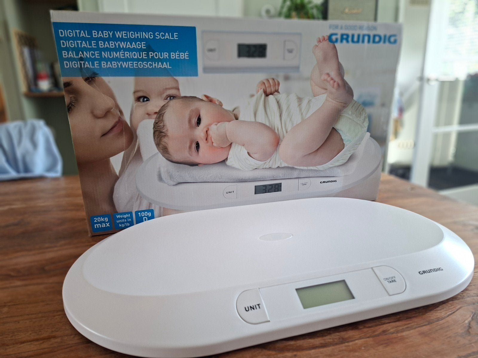 Digitale babyweegschaal van Grundig, 1 tot 500 gram, 100 kg of meer, Ophalen of Verzenden, Zo goed als nieuw