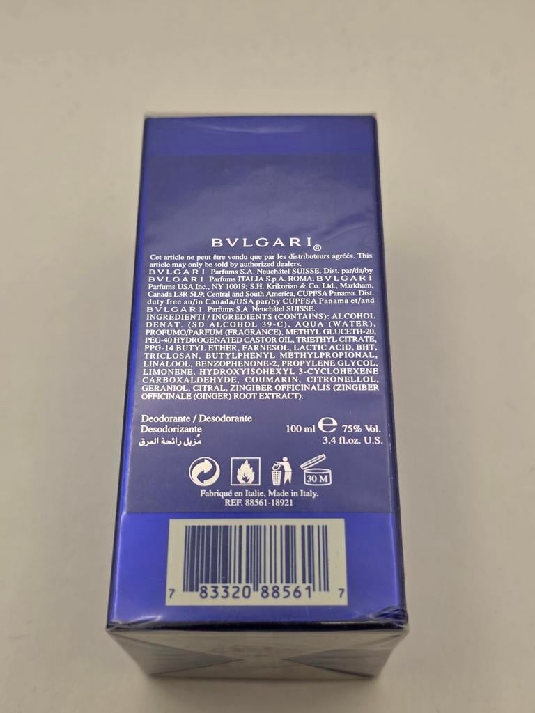 Bvlgari BLV Pour Homme Deodorant Spray 100 ml, Ophalen of Verzenden, Nieuw