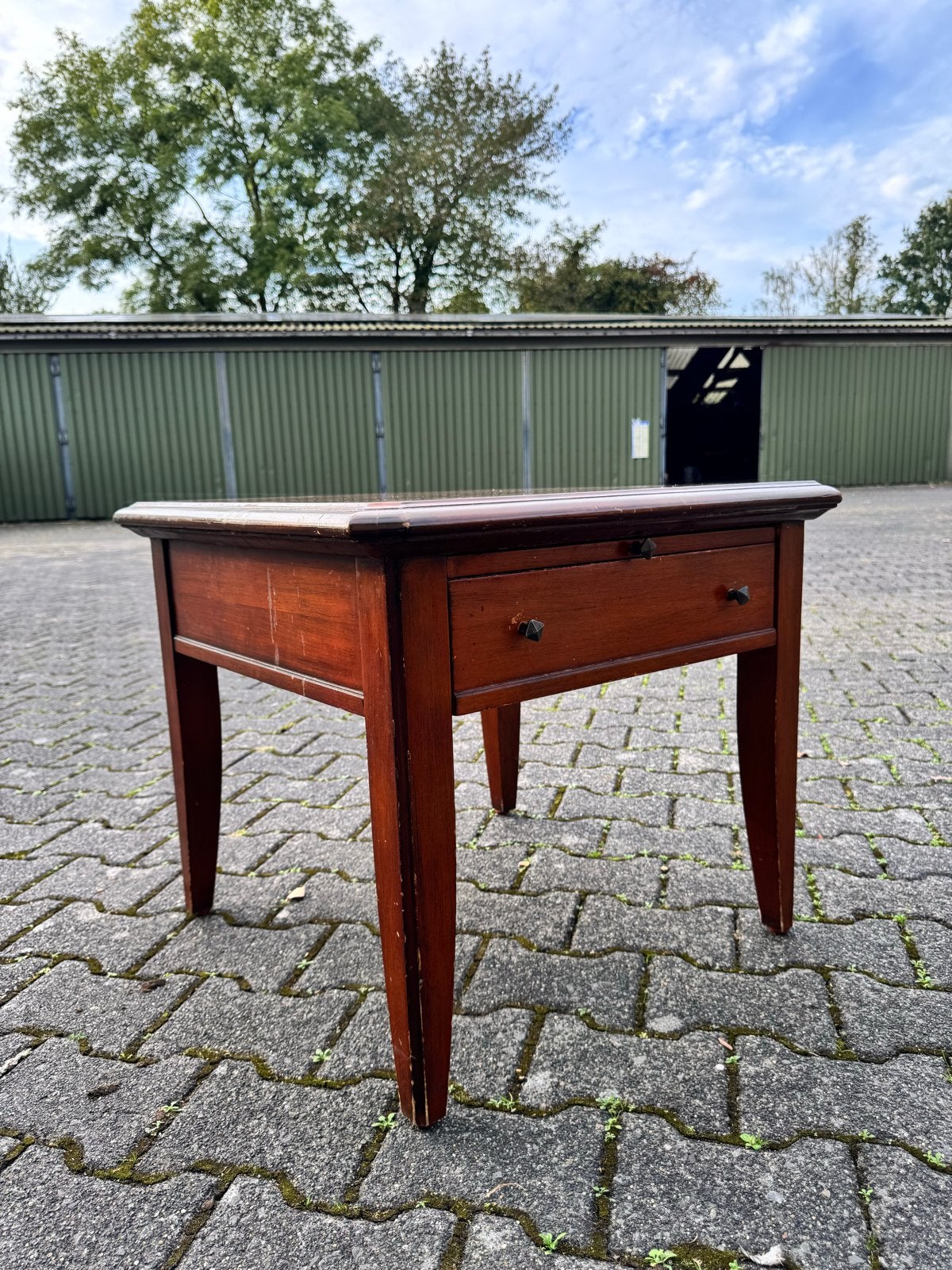 Kersenhouten bijzettafel met lade, opknapper, Ophalen