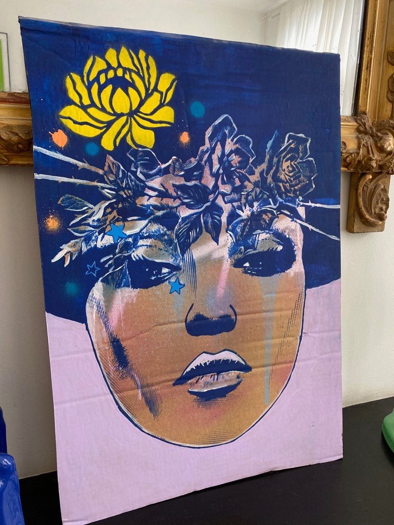 Zeefdruk door Copyright, Antiek en Kunst, Kunst | Designobjecten, Ophalen of Verzenden, Gemerkt
