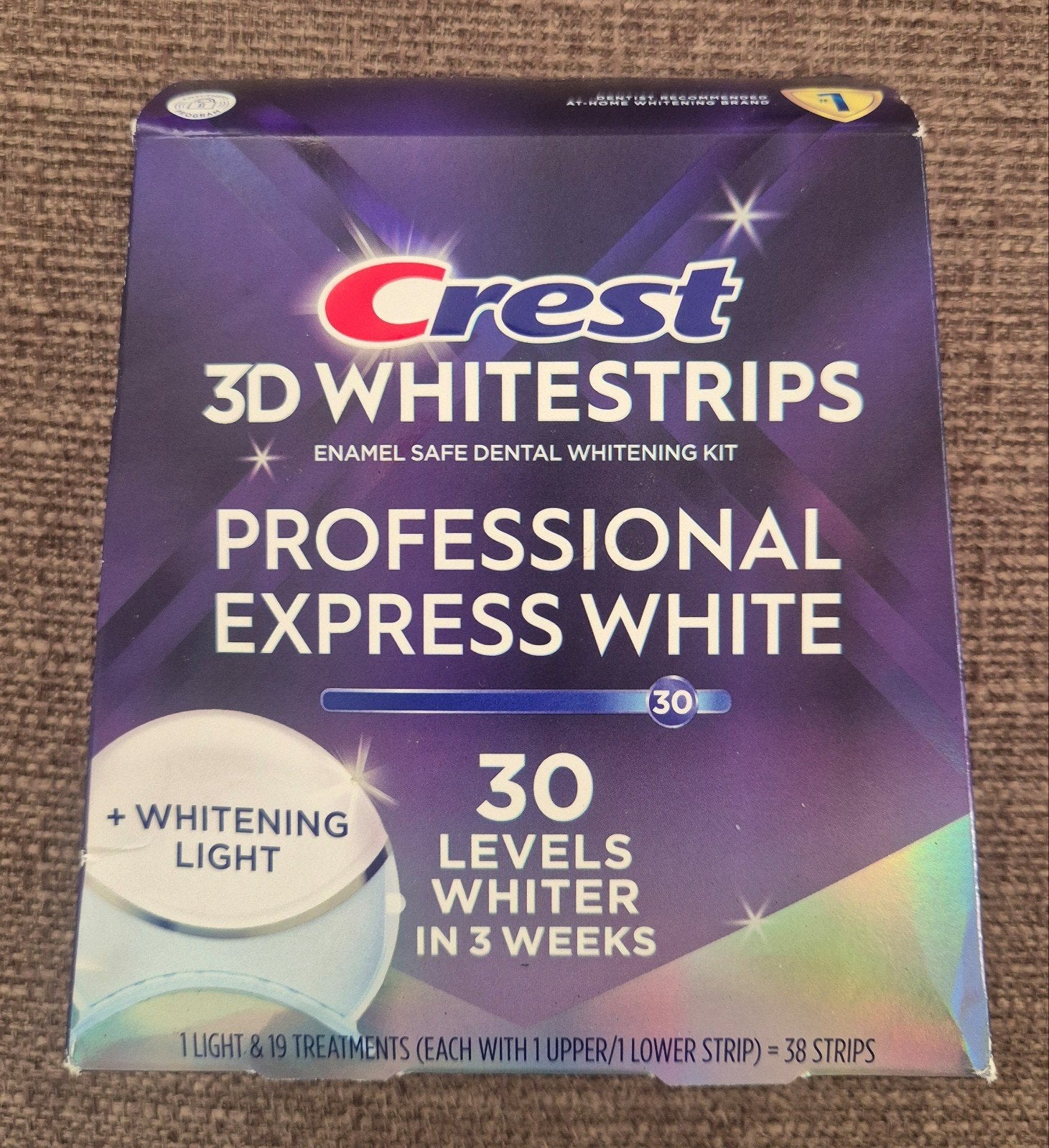 Crest 3D Whitestrips Professional White Express + Lamp, Ophalen of Verzenden, Nieuw, Overige typen
